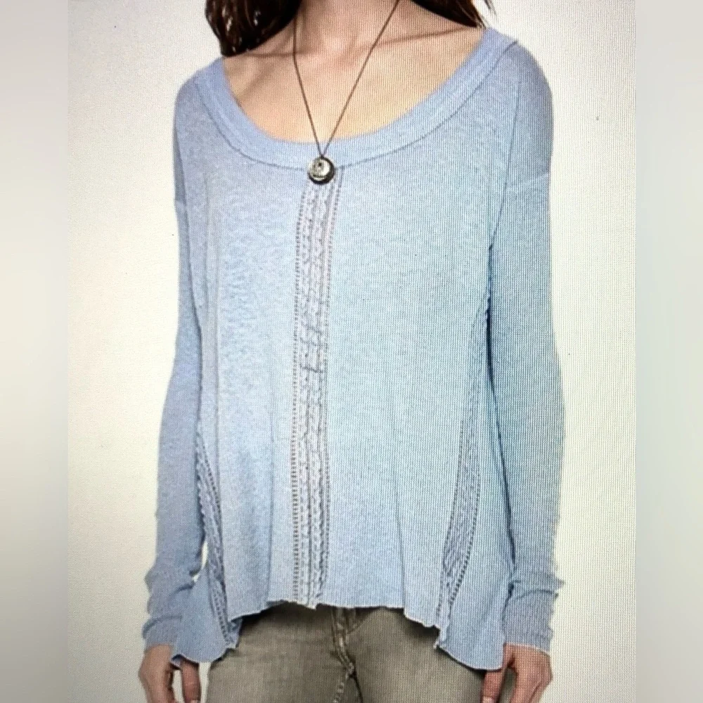 Free People Lace Road Tunic Sweater